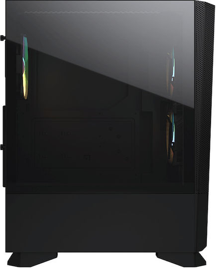 Cougar MX430 Mesh RGB Геймърско бюро Midi Tower Компютърна кутия със страничен прозорец Черен