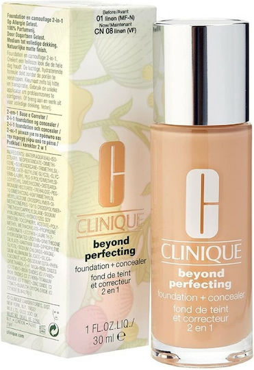 Clinique Beyond Perfecting Foundation + Concealer CN08 Linen 30ml