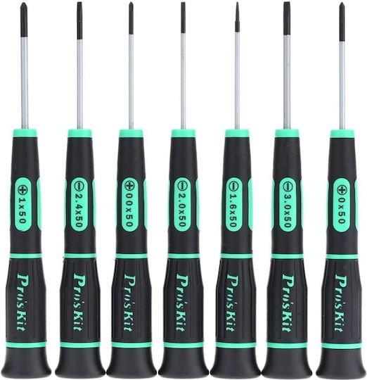 Proskit Set 7 Precision Screwdrivers with 7 Interchangeable Tips