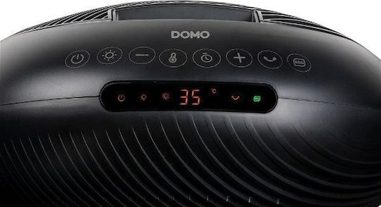 Domo Pedestal Fan 35W with 28cm Diameter Black
