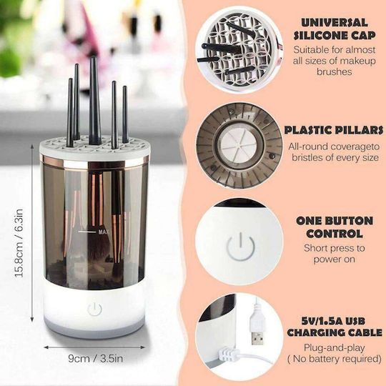 Makeup Brush Cleaning Container