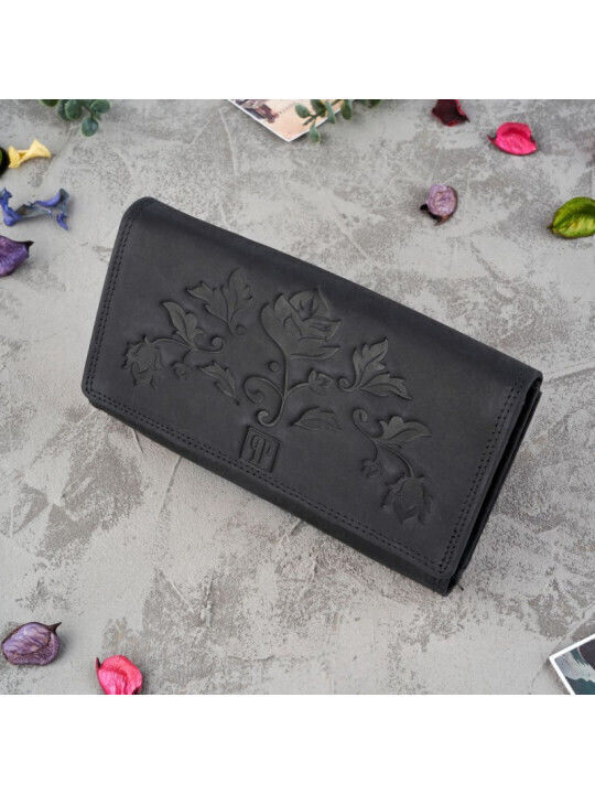 Set Leder Damentasche Rucksack Schwarz