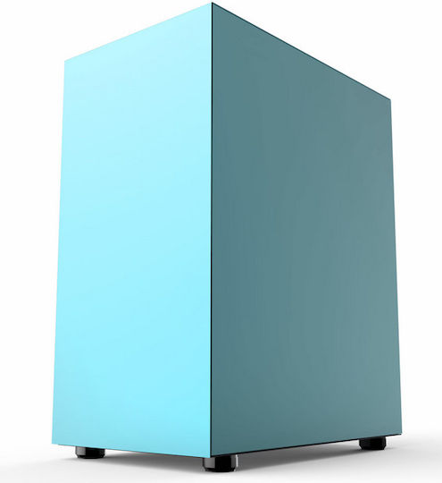 ProGaming Pro Gaming Myrmidon Мини кула Компютърна кутия със страничен прозорец и ARGB осветление Turquoise