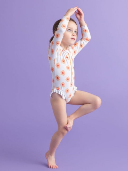 Swim Essentials Παιδικό Μαγιό Ολόσωμο με Μακρύ Μανίκι Γαλάζιο