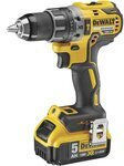 DEWALT DCK654P3T Set Roată unghiulară & Ferăstrău circular & Multitool & Excavator & Mașină de găurit cu impact & Șurubelniță cu impact Brushless 18V cu 3 baterii 5Ah și husă