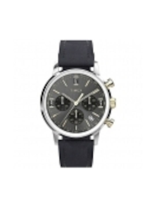 Timex Marlin Watch Battery with Black Leather Strap