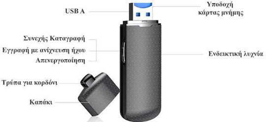 Surveillance Bug Capacity 32GB with Memory Card Slot
