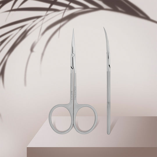 Staleks Nail Scissors Smart 10/3 Stainless with Curved Tip Cuticles Silver 1 Piece