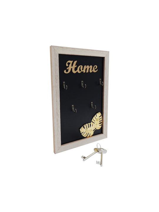 Uncle George Wall Key Holder Wooden Hanger 4 positions 20x1x30cm