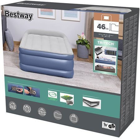 Bestway Inflatable Sleeping Mattress Single with Built-in Pump Queen 191x97x46εκ.