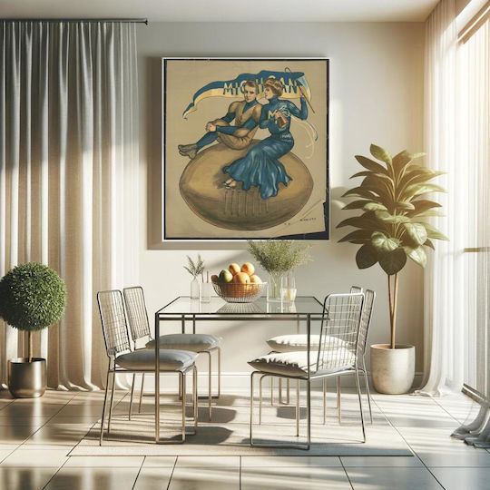 Player Painting on Canvas 110x110cm