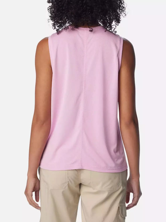 Columbia Γυναικεία Αθλητική Μπλούζα Αμάνικη Fast Drying Ροζ