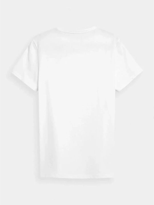 4F Men's Short Sleeve T-shirt White