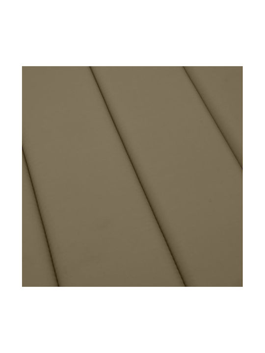 vidaXL Sunbed Cushion with Backrest Beige-Grey 58x186cm
