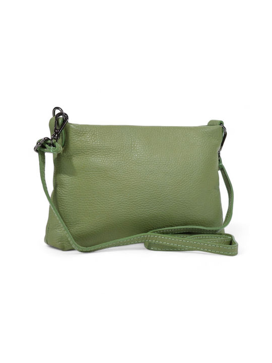 Passaggio Leather Leather Women's Bag Crossbody Green