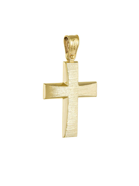 Kritsimis Women's Gold Cross 14K with Chain