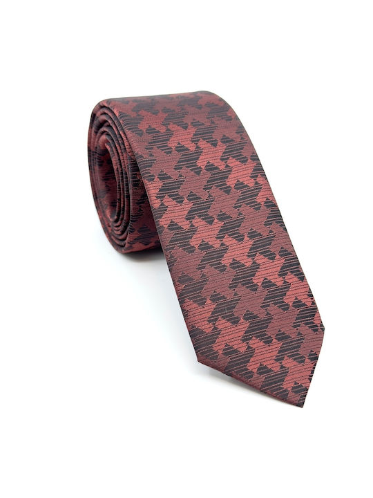 Legend Accessories Men's Tie Set Printed in Burgundy Color