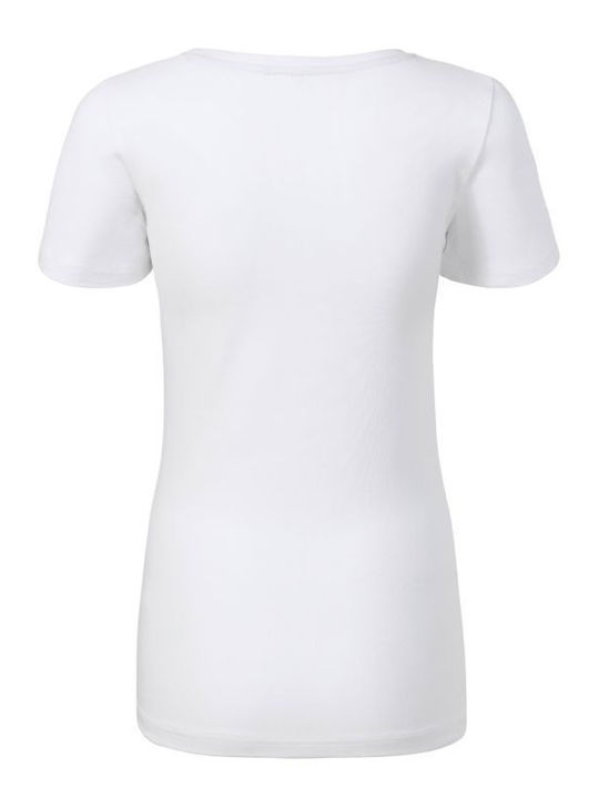 Malfini Γυναικείο Διαφημιστικό T-shirt Κοντομάνικο White