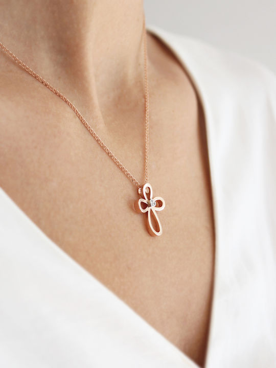Kritsimis Rose Gold Σταυρός Kritsimis Rose Gold Σταυρός