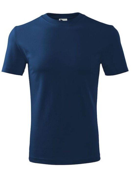 Malfini Men's Short Sleeve Promotional Blouse Dark Blue