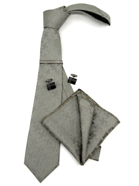 Legend Accessories Herren Krawatten Set Gedruckt in Grün Farbe