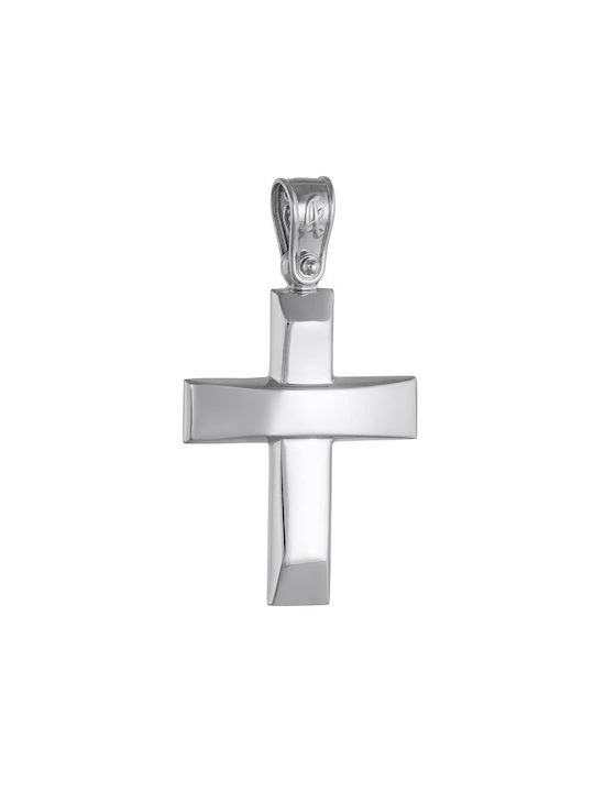 Kritsimis Women's White Gold Cross 14K with Chain