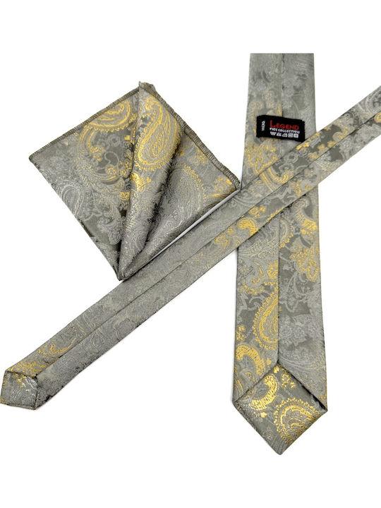 Legend Accessories Herren Krawatten Set Gedruckt in Grün Farbe