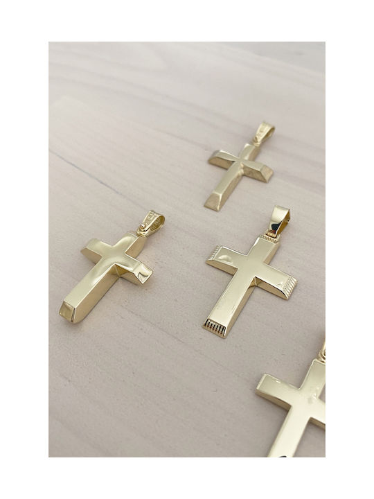 Kritsimis Damen Gold Kreuz 14K mit Kette