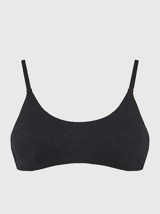 Top De Bikini Sutien Sport Negru