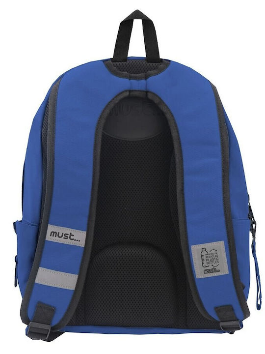 Must Monochrome Plus Schulranzen Rucksack Junior High-High School in Blau Farbe