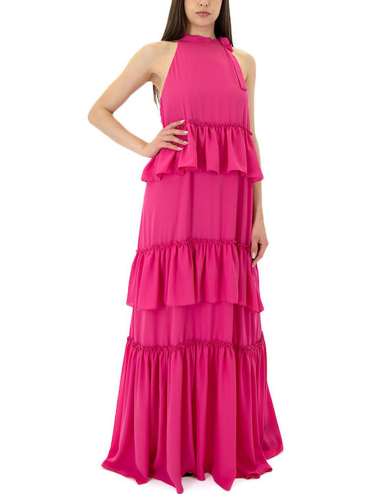 Summer Maxi Dress for Wedding - Christening Pink