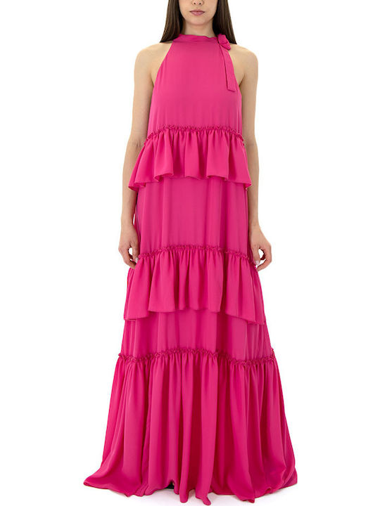 Summer Maxi Dress for Wedding - Christening Pink