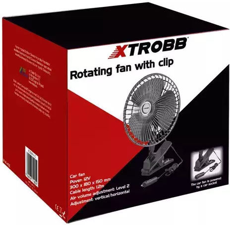 Xtrobb Car Fan 12V
