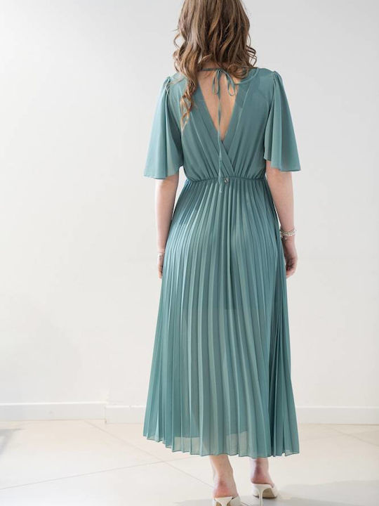 Dixie Midi Dress for Wedding / Baptism Green