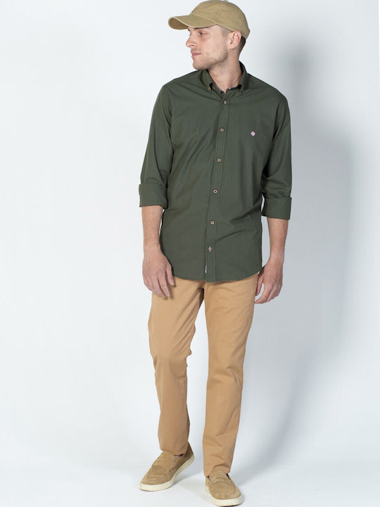 Dors Men's Shirt Cotton Olive