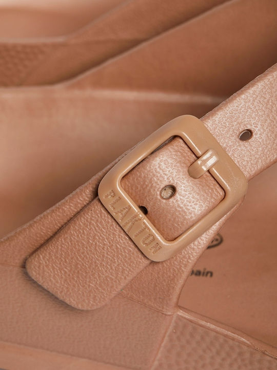 Frauen Flip Flops in Beige Farbe