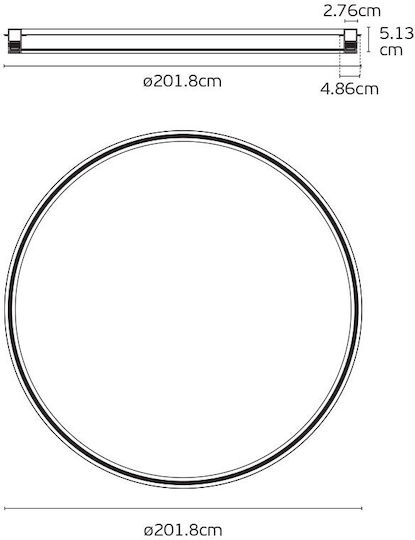 VK Lighting Montageschiene für Leuchten Weiß 71165-002777
