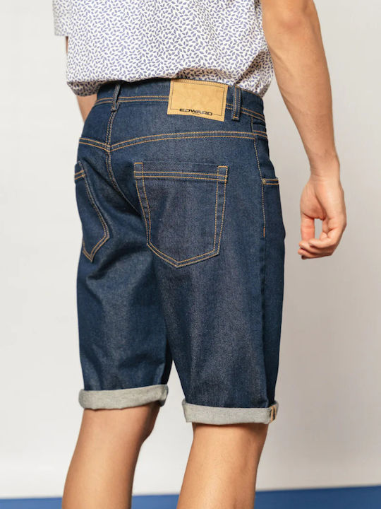 Edward Jeans Herrenshorts Jeans Blue