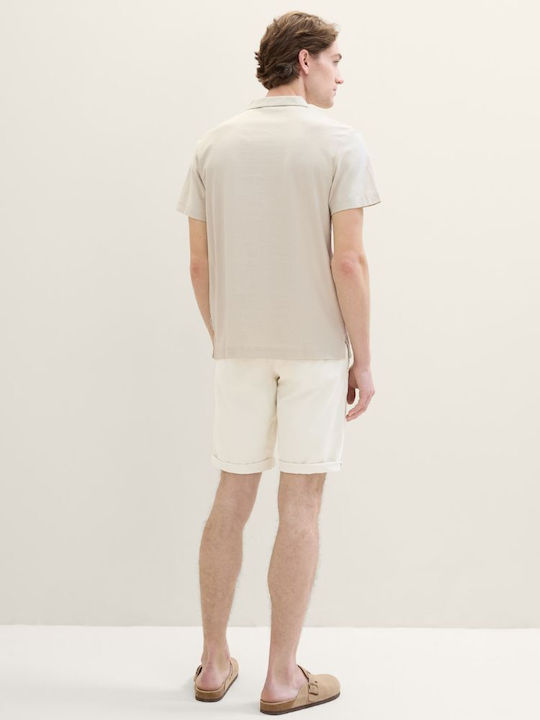 Tom Tailor Bermudă de Bărbați Chino White Sand 1040227-31718