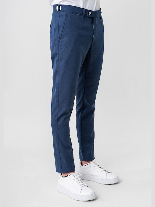 Monte Napoleone Men's Trousers Chino Blue