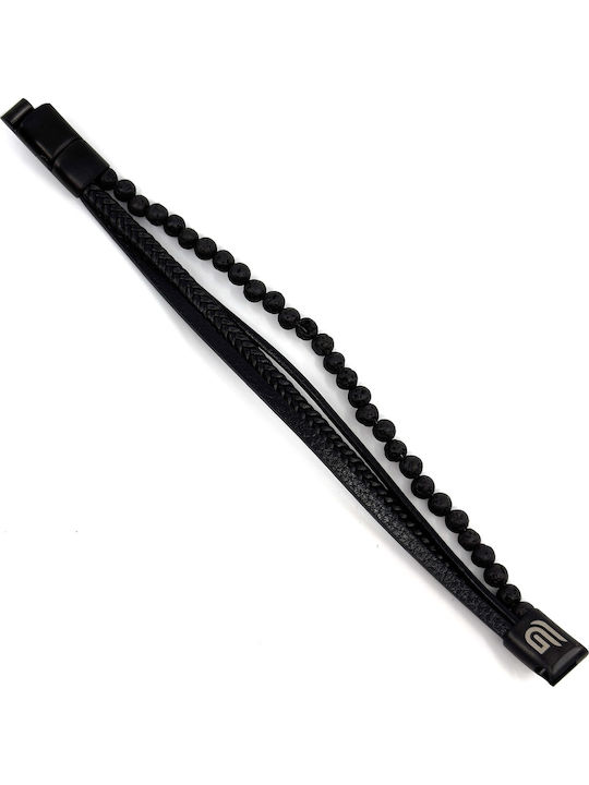 Legend Accessories Men's Leather Bracelet 23cm