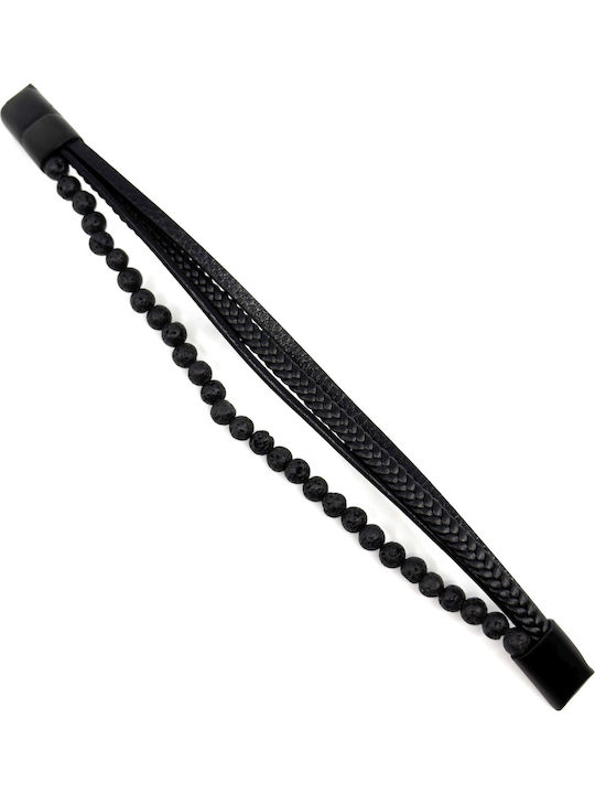 Legend Accessories Men's Leather Bracelet 23cm
