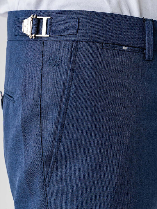 Men's Slim Fit Blue Chino Trousers