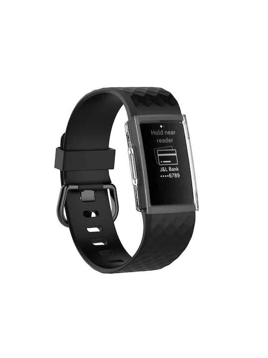 Edman Silicone Case in Transparent color for Fitbit Charge 3