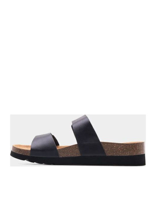 Lusaka 2.0 Leather Women's Flat Sandals in Black Color Regular Fit