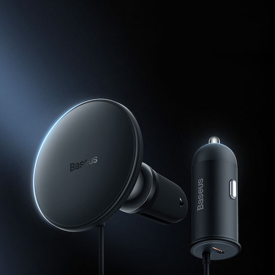 Baseus CW01 & Car Charger Βάση Κινητού Αυτοκινήτου με Μαγνήτη MagSafe Μαύρη