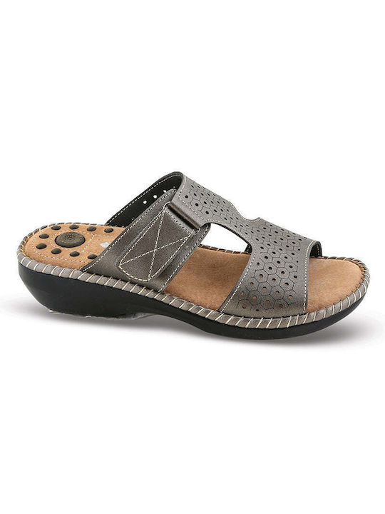 Blondie Women's Flat Sandals in Silver Color