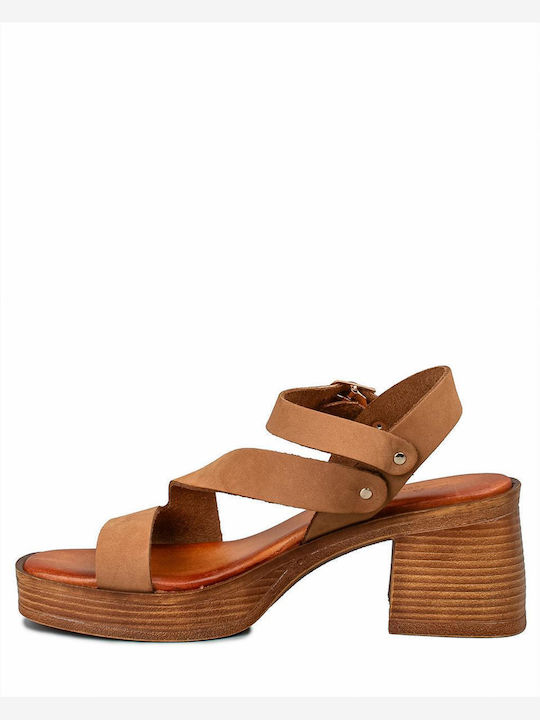 Zakro Collection Damen Sandalen in Tabac Braun Farbe