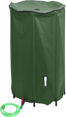 vidaXL Vertical Cylindrical Plastic Storage Tank 100lt for Water / Petroleum Green