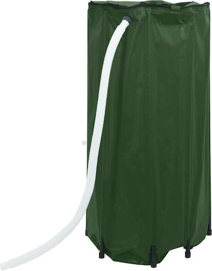 vidaXL Vertical Cylindrical Plastic Storage Tank 100lt for Water / Petroleum Green